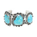 Turquoise and Silver Cuff Bracelet, Jewelry, Bracelet, Southwest
