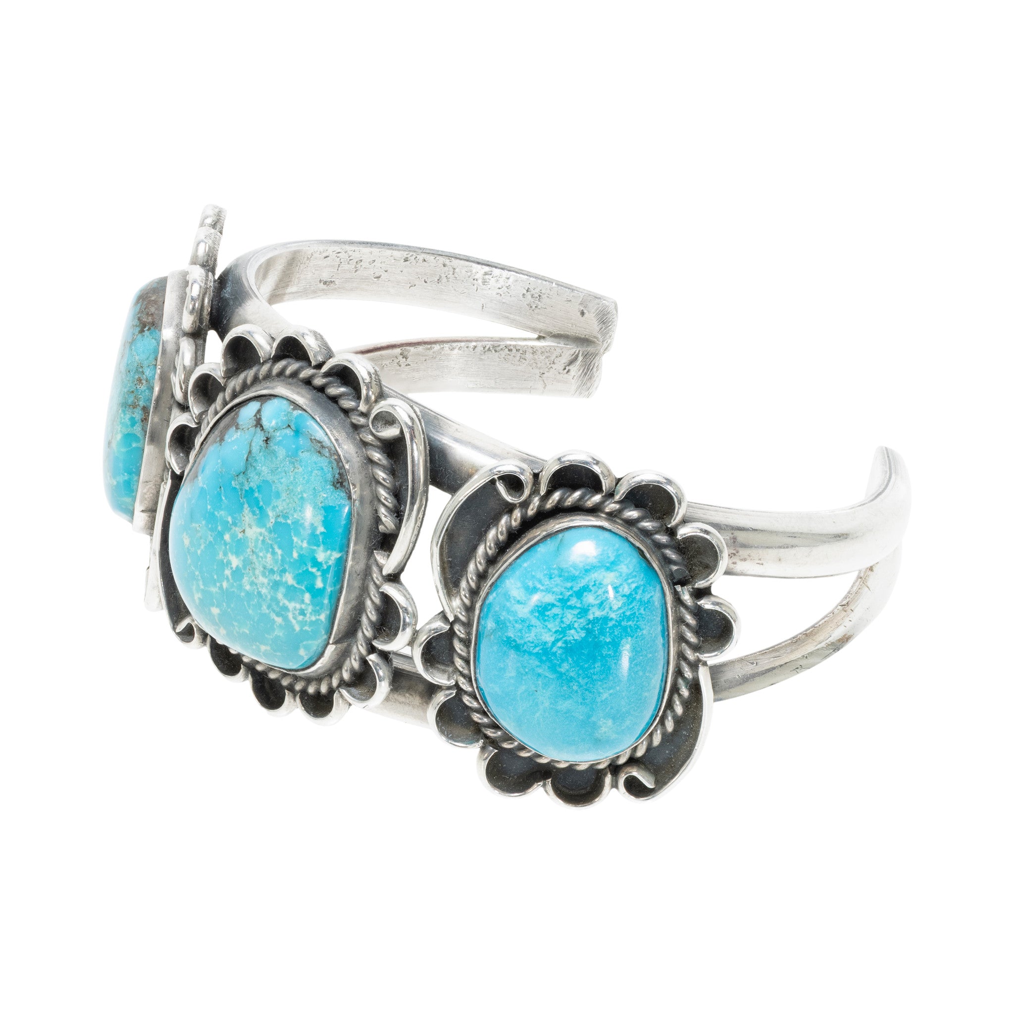 Turquoise and Silver Cuff Bracelet