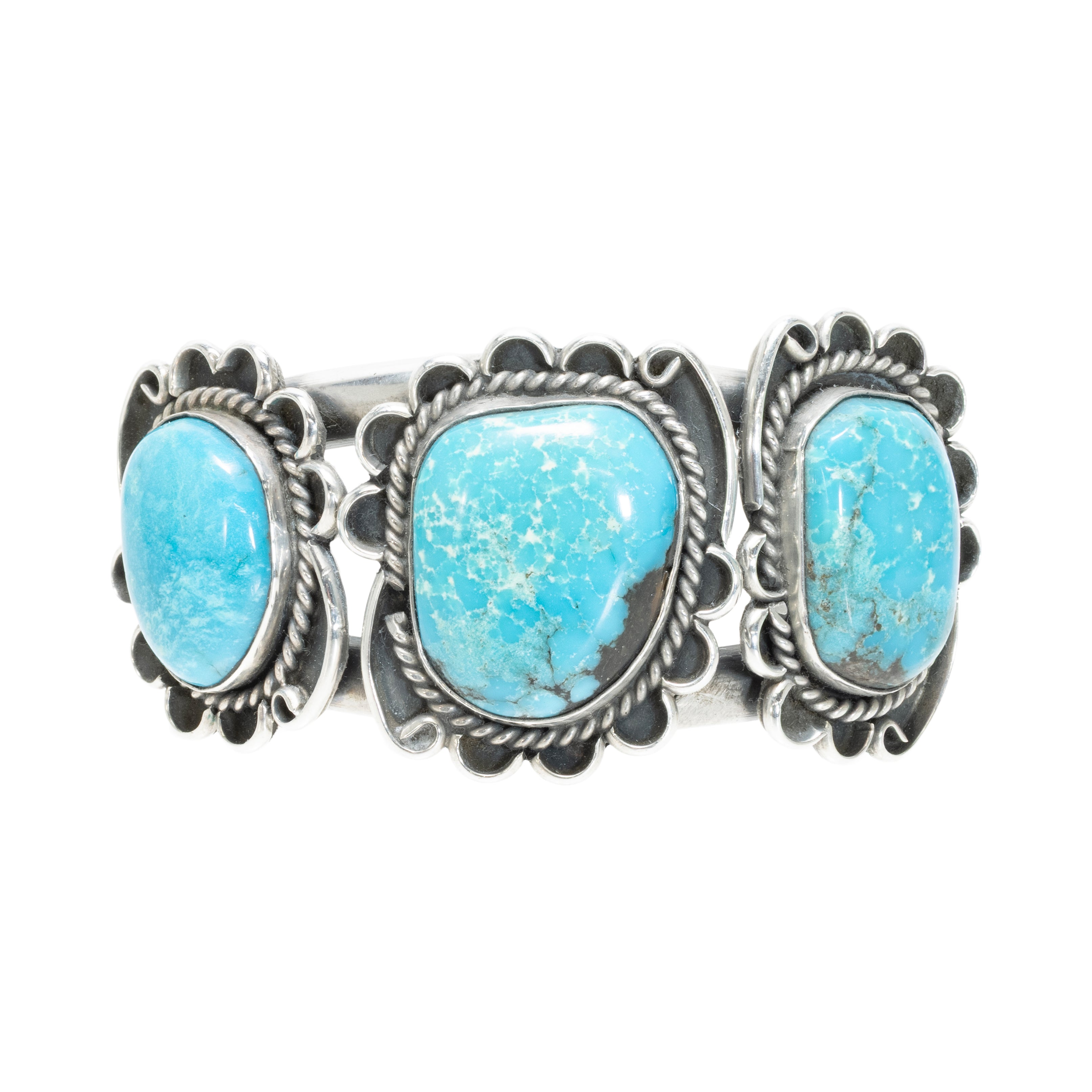 Turquoise and Silver Cuff Bracelet