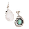 Navajo Turquoise and Silver Dangle Earrings