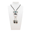 Turquoise and Bear Bolo and Buckle Set