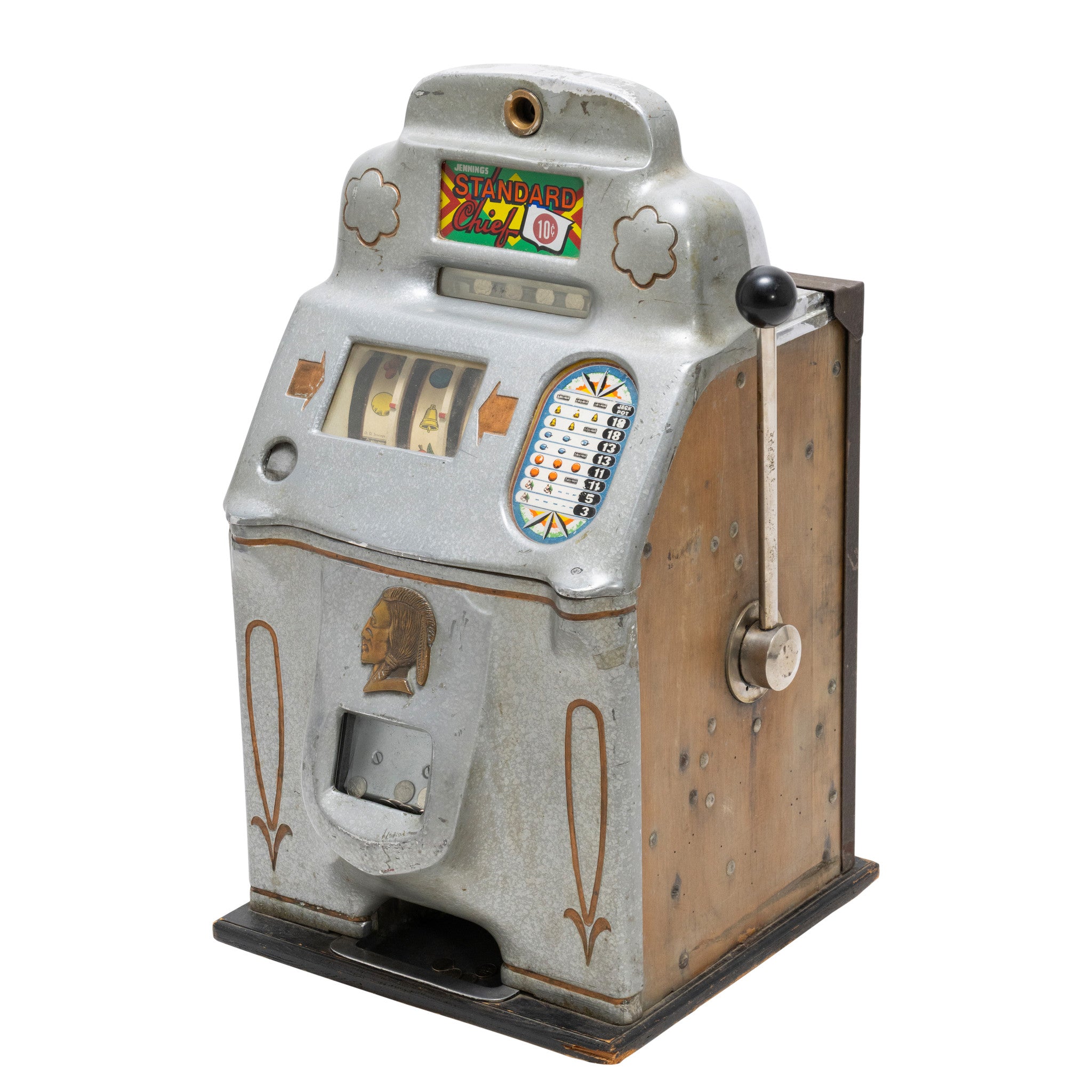 Jennings Standard Chief 10 Cent Slot Machine