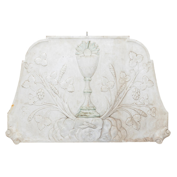 French Marble Plaque with Challis, Furnishings, Decor, Other