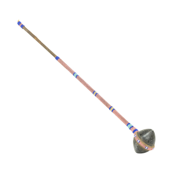 Sioux Beaded Skull Cracker, Native, Weapon, Club