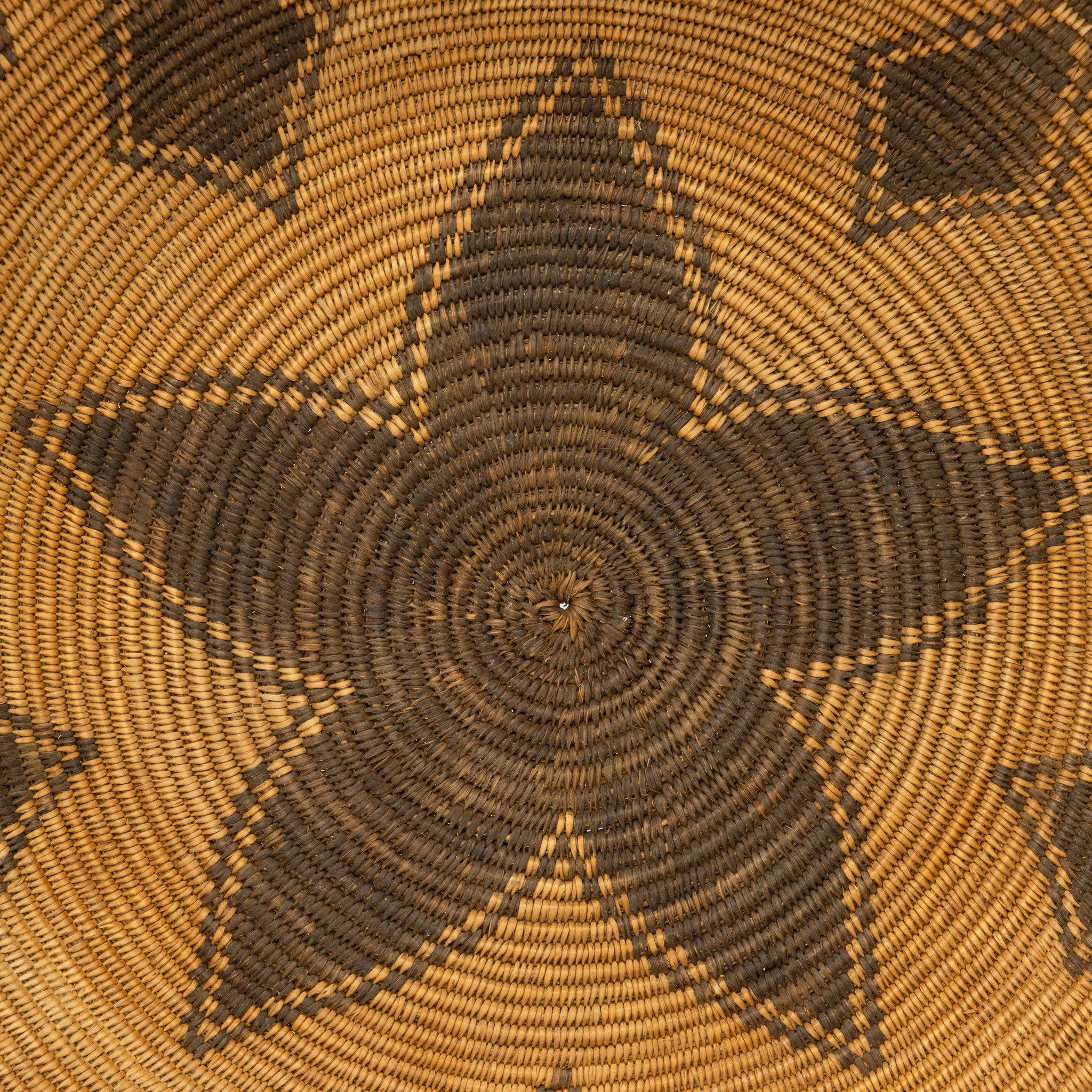 Pictorial Apache Basket with Dog Figures