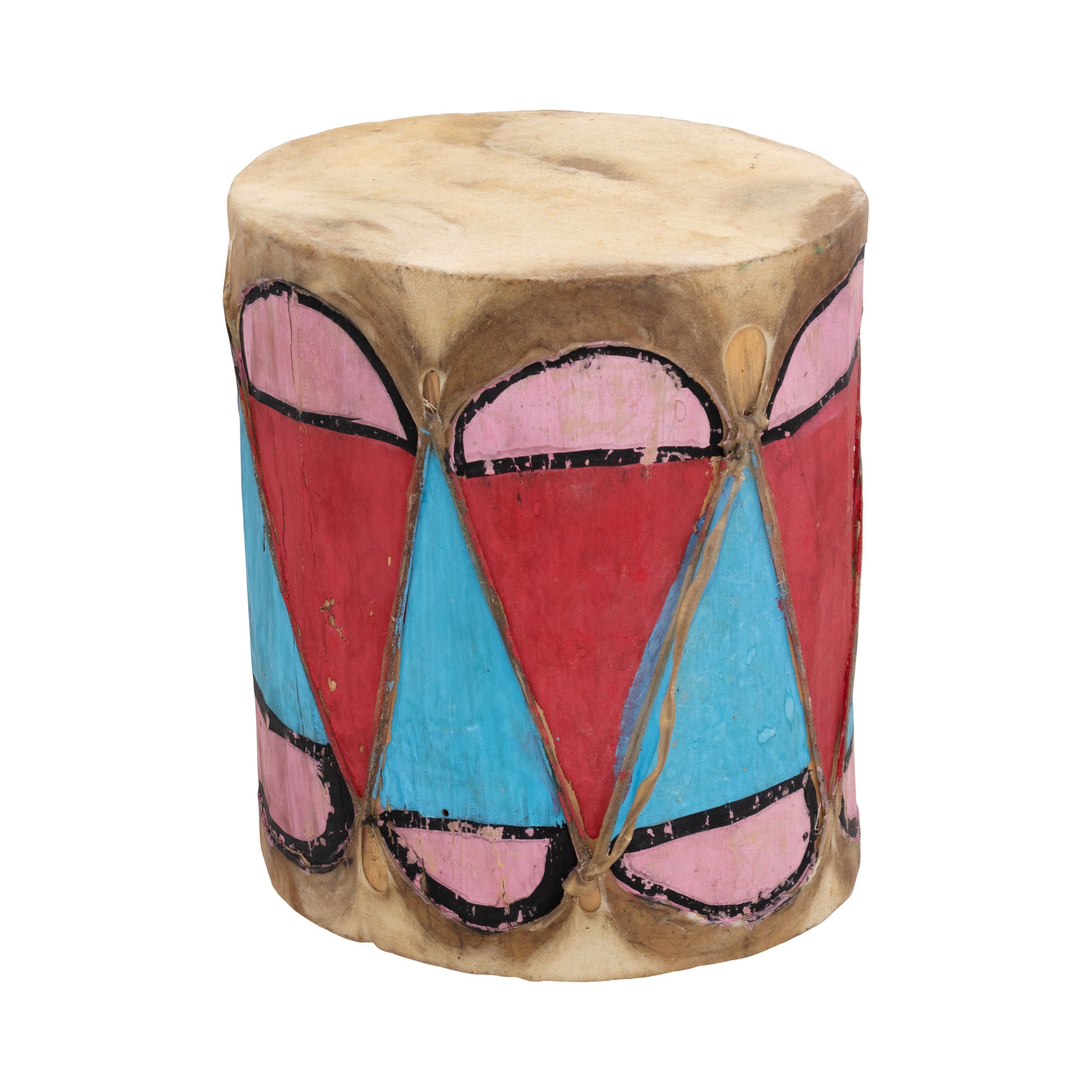 Pueblo Painted Drum