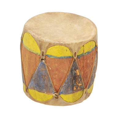 Pueblo Painted Drum, Native, Music Instrument, Drum