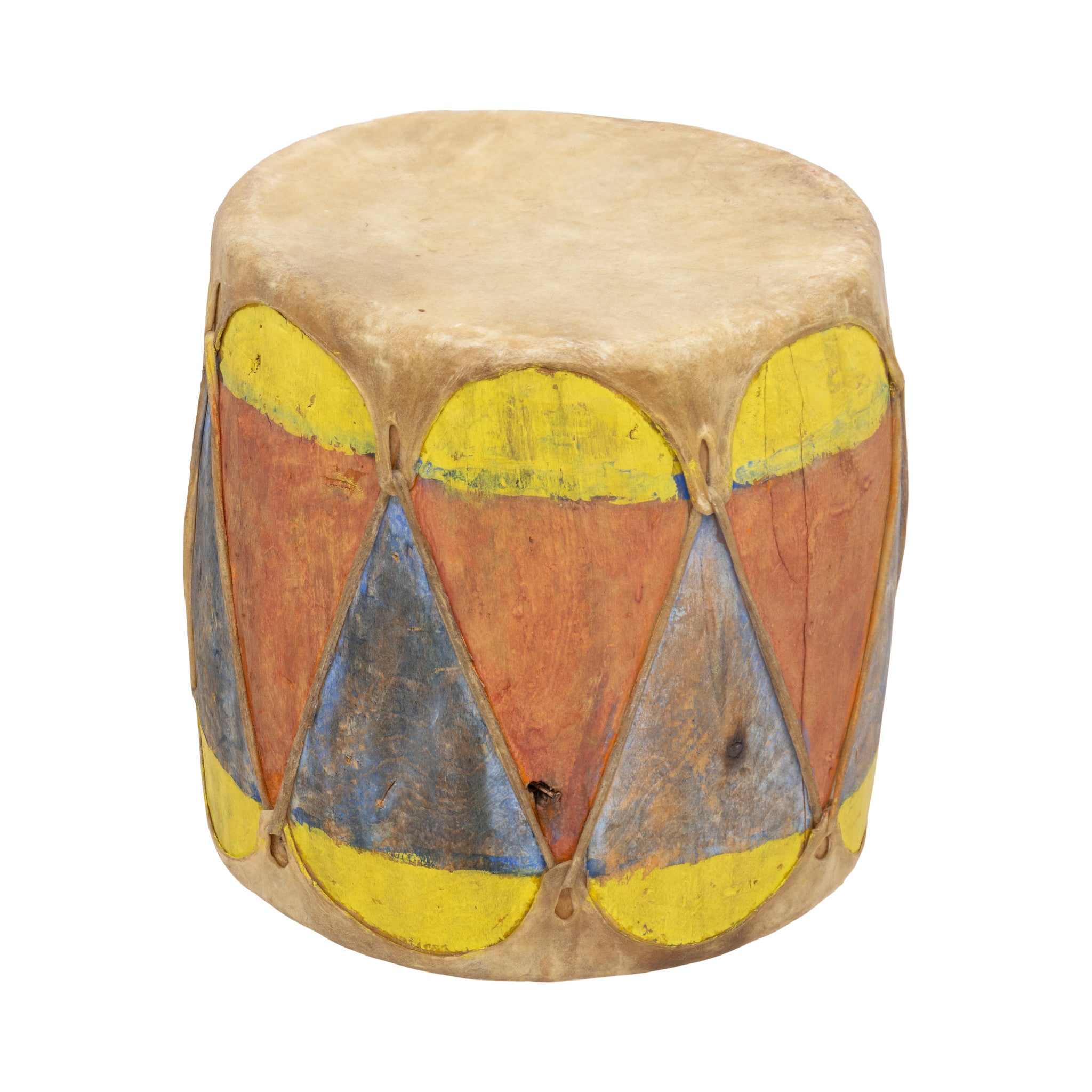 Pueblo Painted Drum