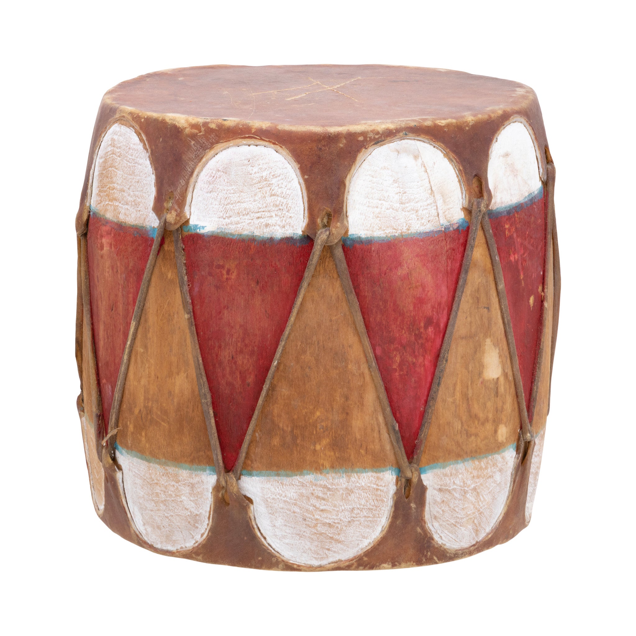 Pueblo Painted Drum, Native, Music Instrument, Drum