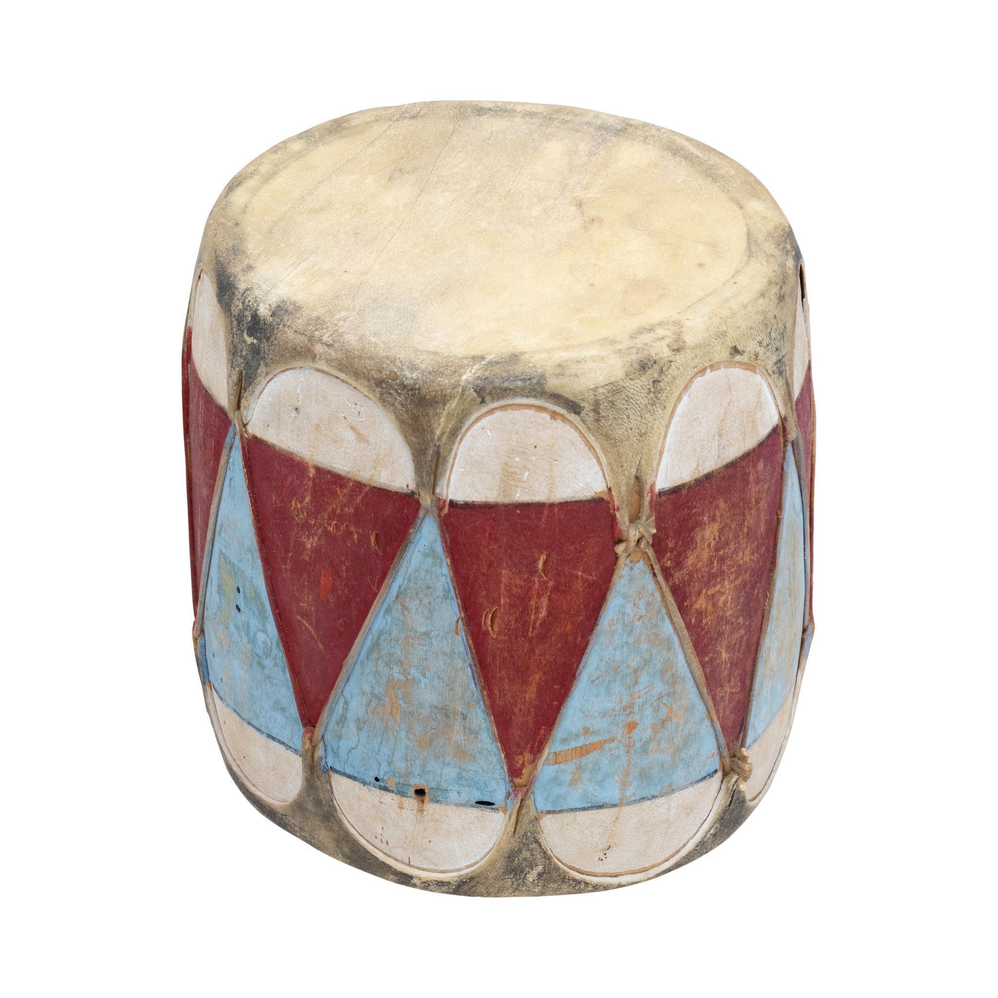 Pueblo Painted Drum, Native, Music Instrument, Drum