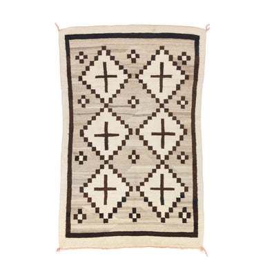 Natural Navajo Crystal Wearing Blanket, Native, Weaving, Blanket