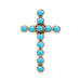 Navajo Turquoise Cross Pendant/Brooch, Jewelry, Necklace, Native