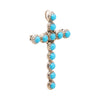 Navajo Turquoise Cross Pendant/Brooch