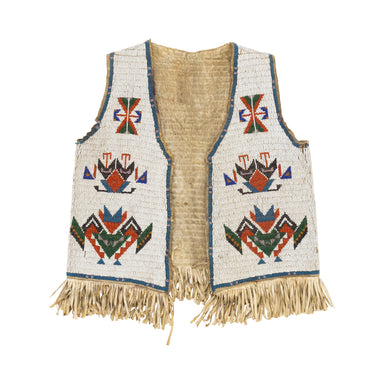 Sioux Beaded Vest, Native, Garment, Vest