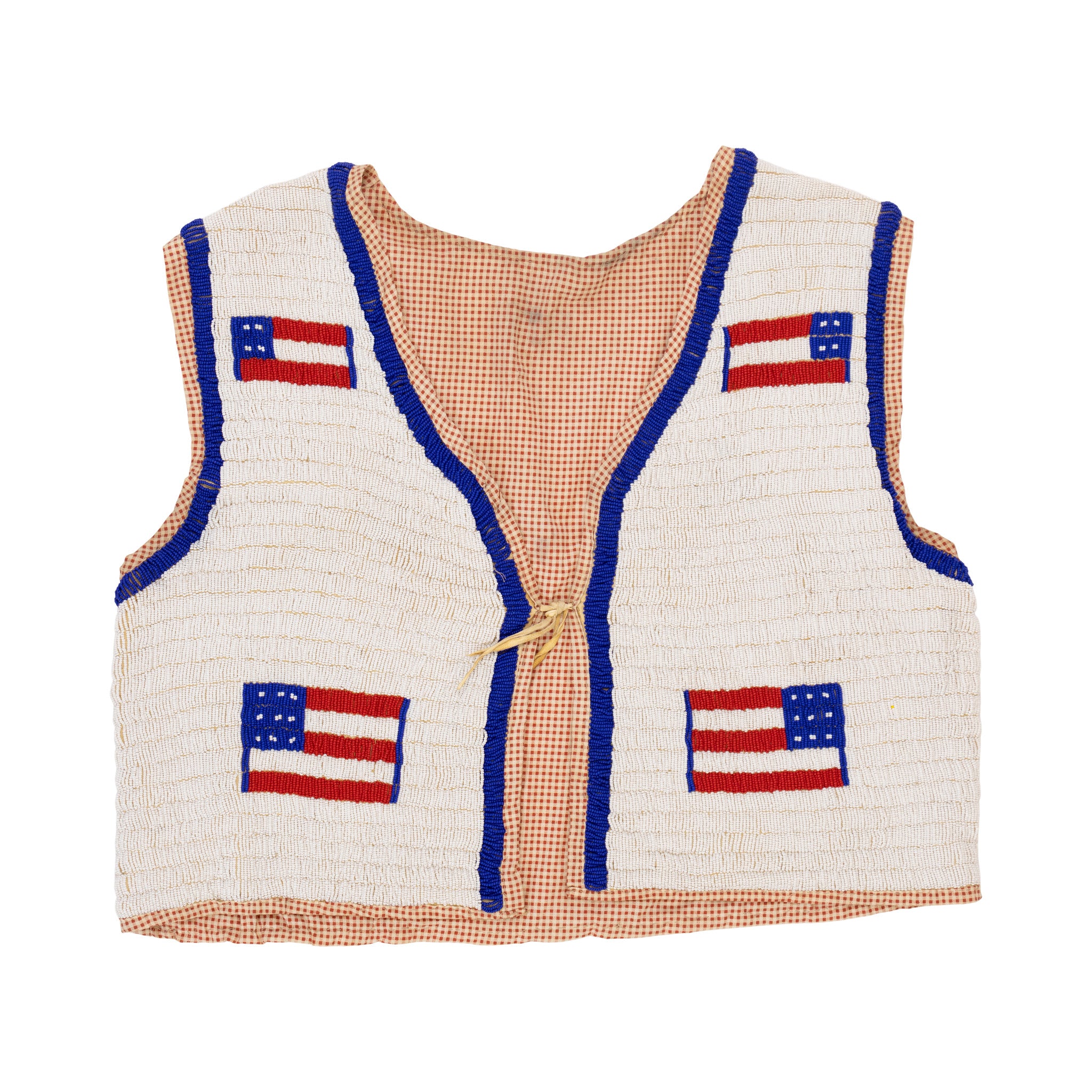 Sioux Patriotic Vest, Native, Garment, Vest