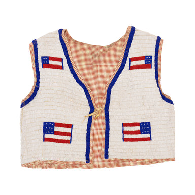 Sioux Patriotic Vest, Native, Garment, Vest