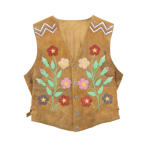 Ojibwe Beaded Vest, Native, Garment, Vest