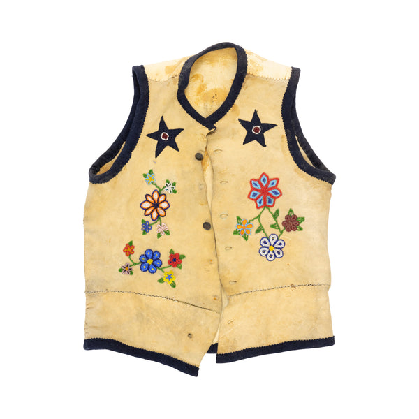 Cree Beaded Vest, Native, Garment, Vest