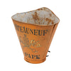 French Vineyard Metal Grape Picker's Hotte