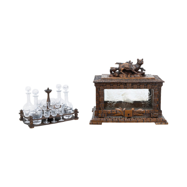 Black Forest Tantalus Set, Furnishings, Black Forest, Other