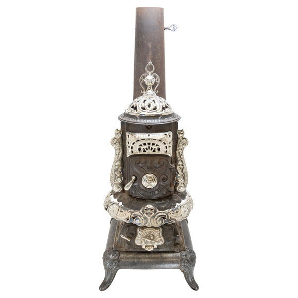 Excelsior Manufacturing Co. Cast Iron and Nickel Stove, Furnishings, Decor, Other