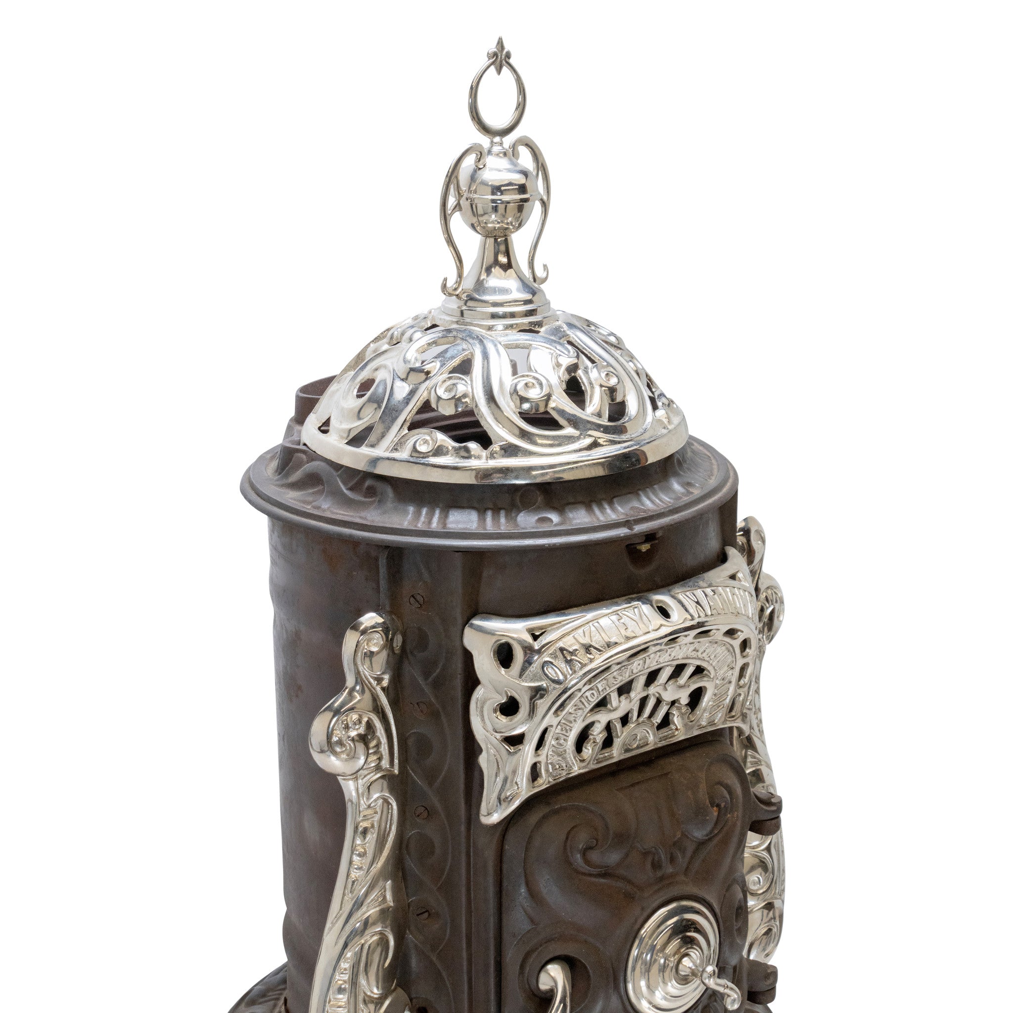 Excelsior Manufacturing Co. Cast Iron and Nickel Stove