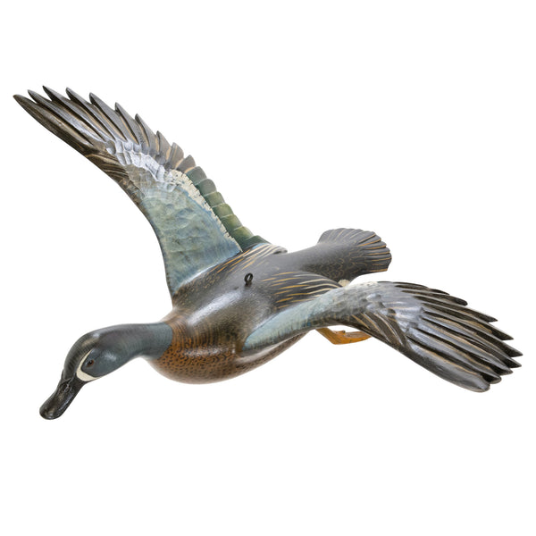 Flying Bluewing Teal by Borrett, Sporting Goods, Hunting, Waterfowl Decoy