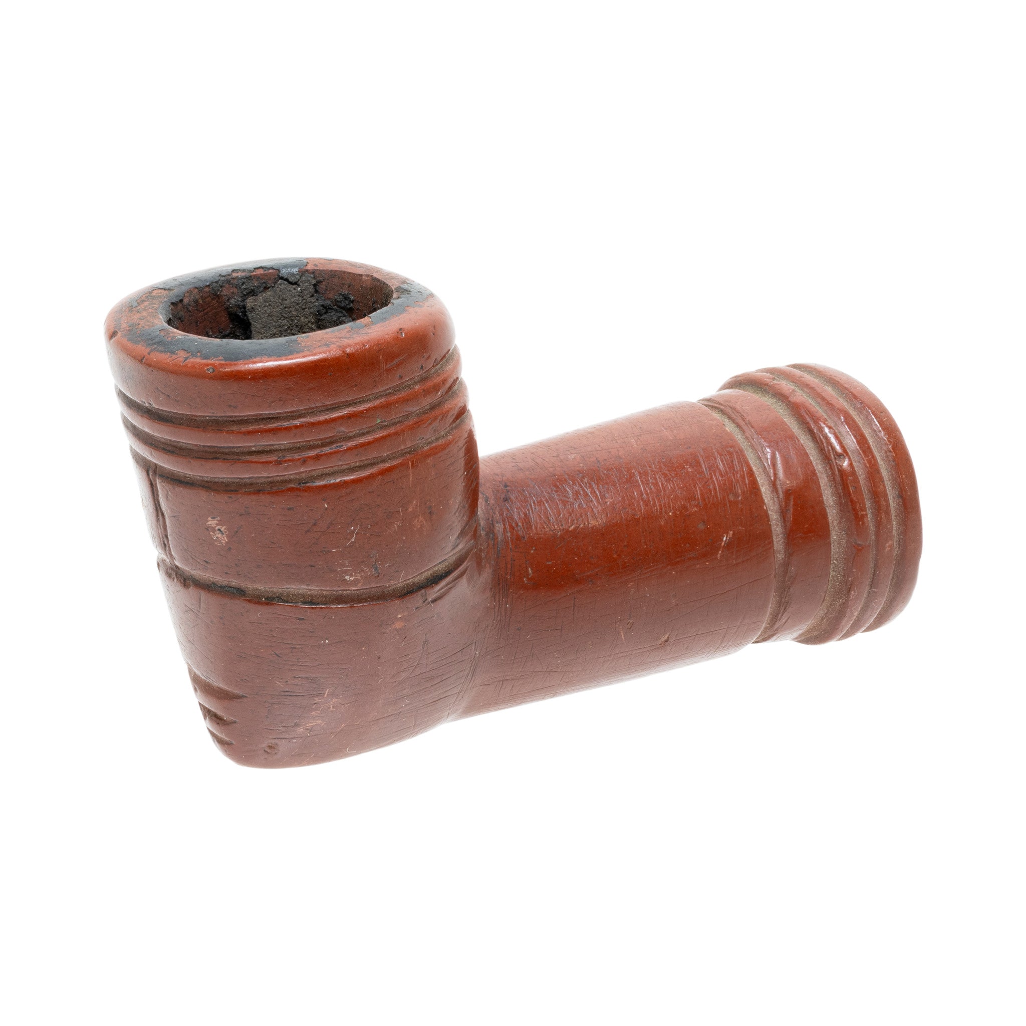 Catlinite Elbow Pipe, Native, Pipe, Catlinite