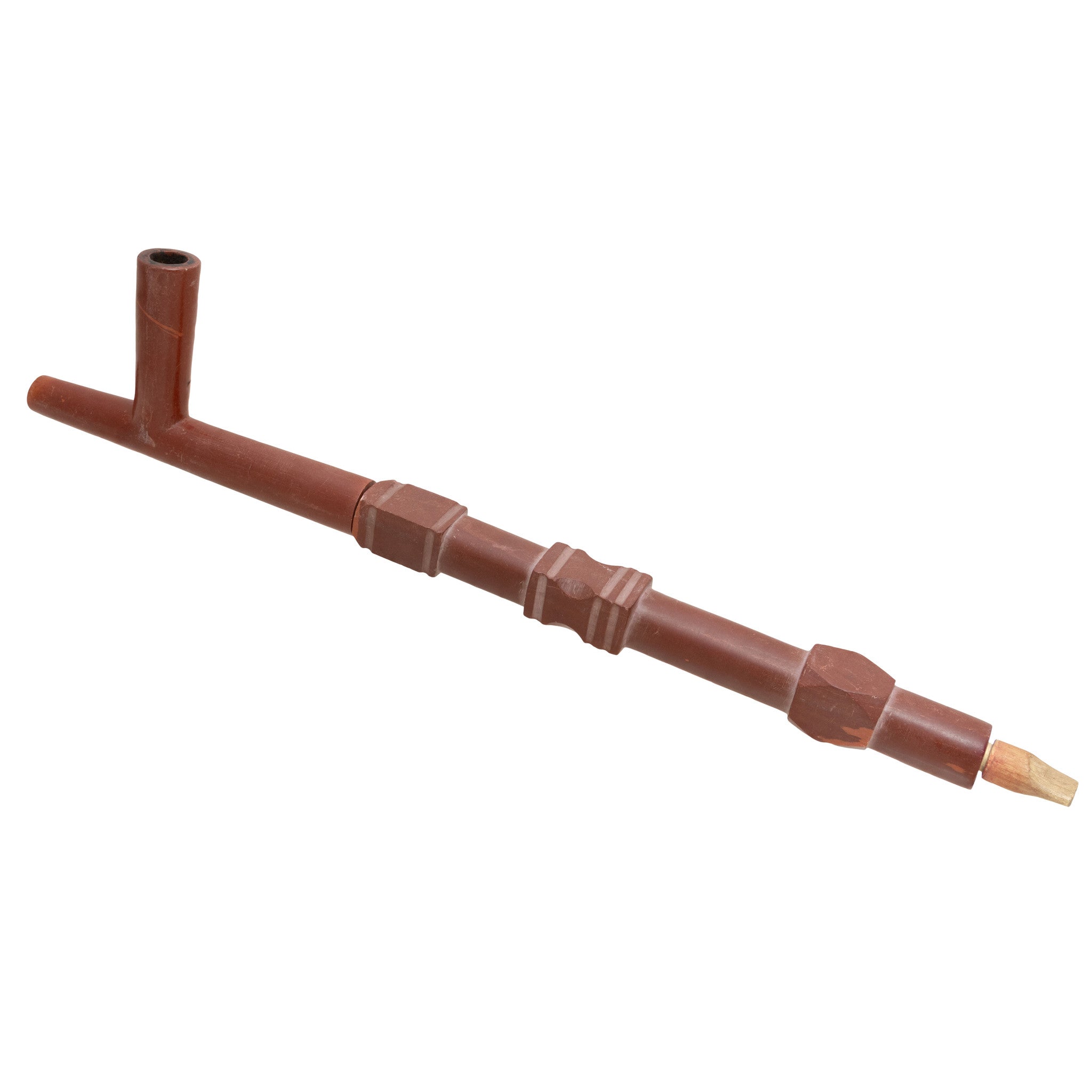 Catlinite T Pipe, Native, Pipe, Catlinite