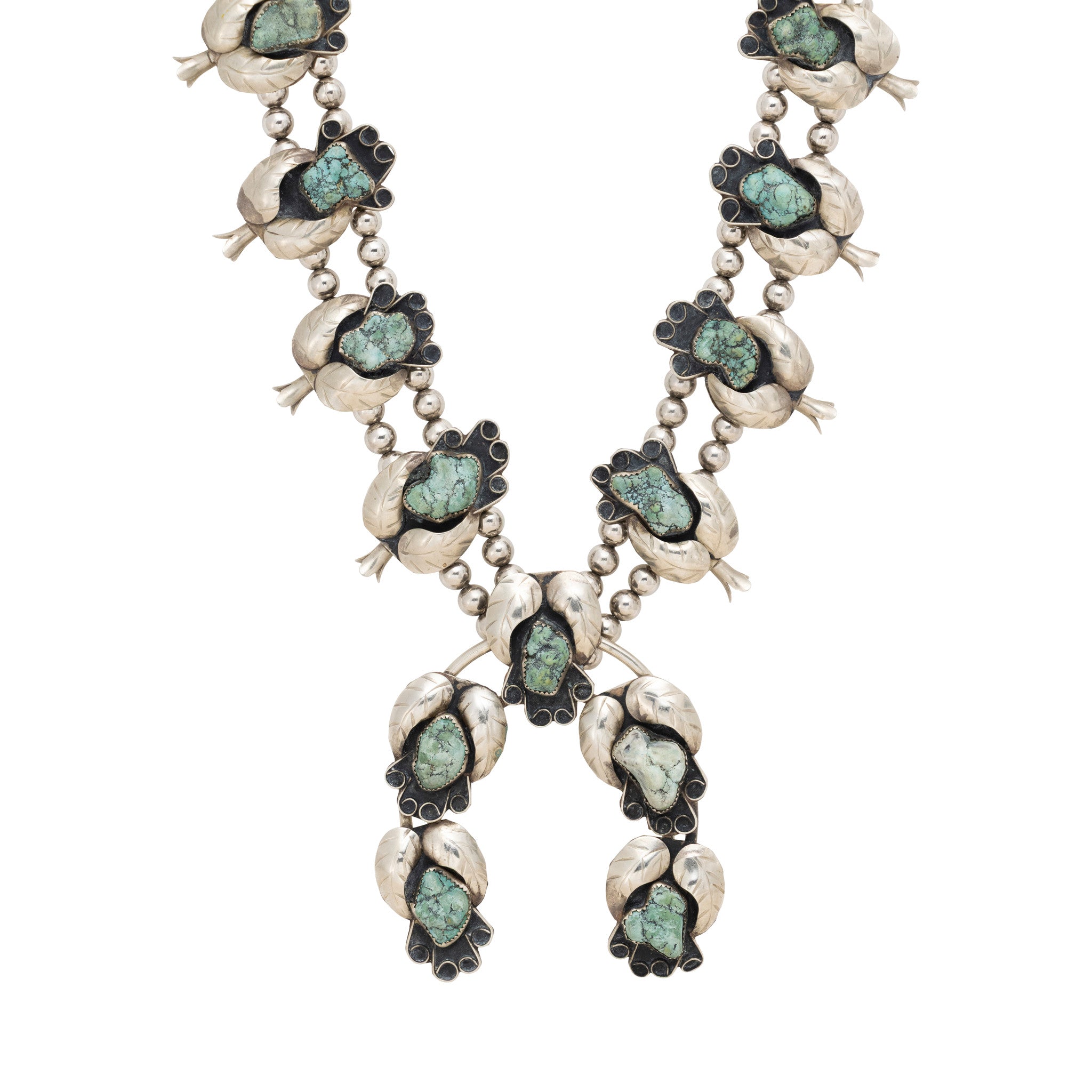 Navajo Turquoise Squash Blossom