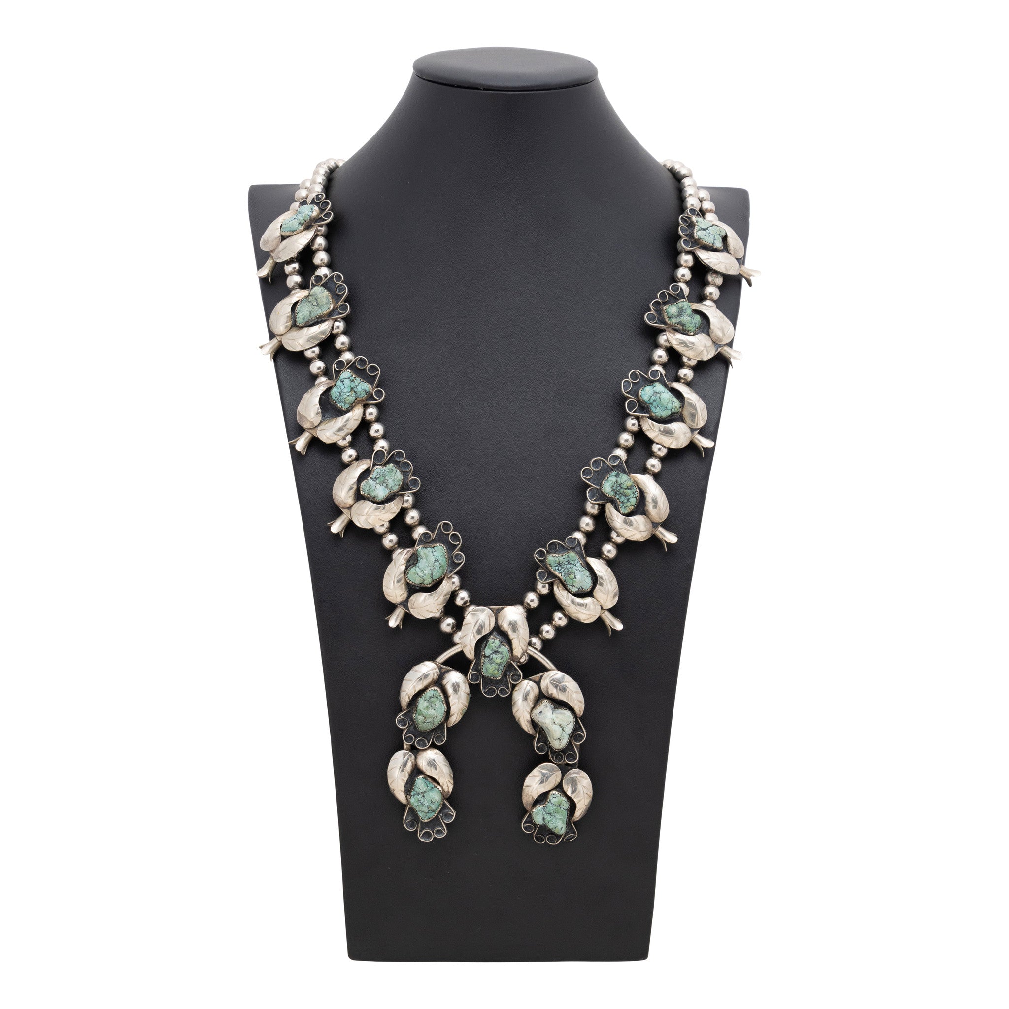 Navajo Turquoise Squash Blossom