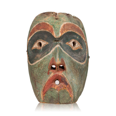 Kwakiutl Gaxala Intruder Mask, Native, Carving, Mask