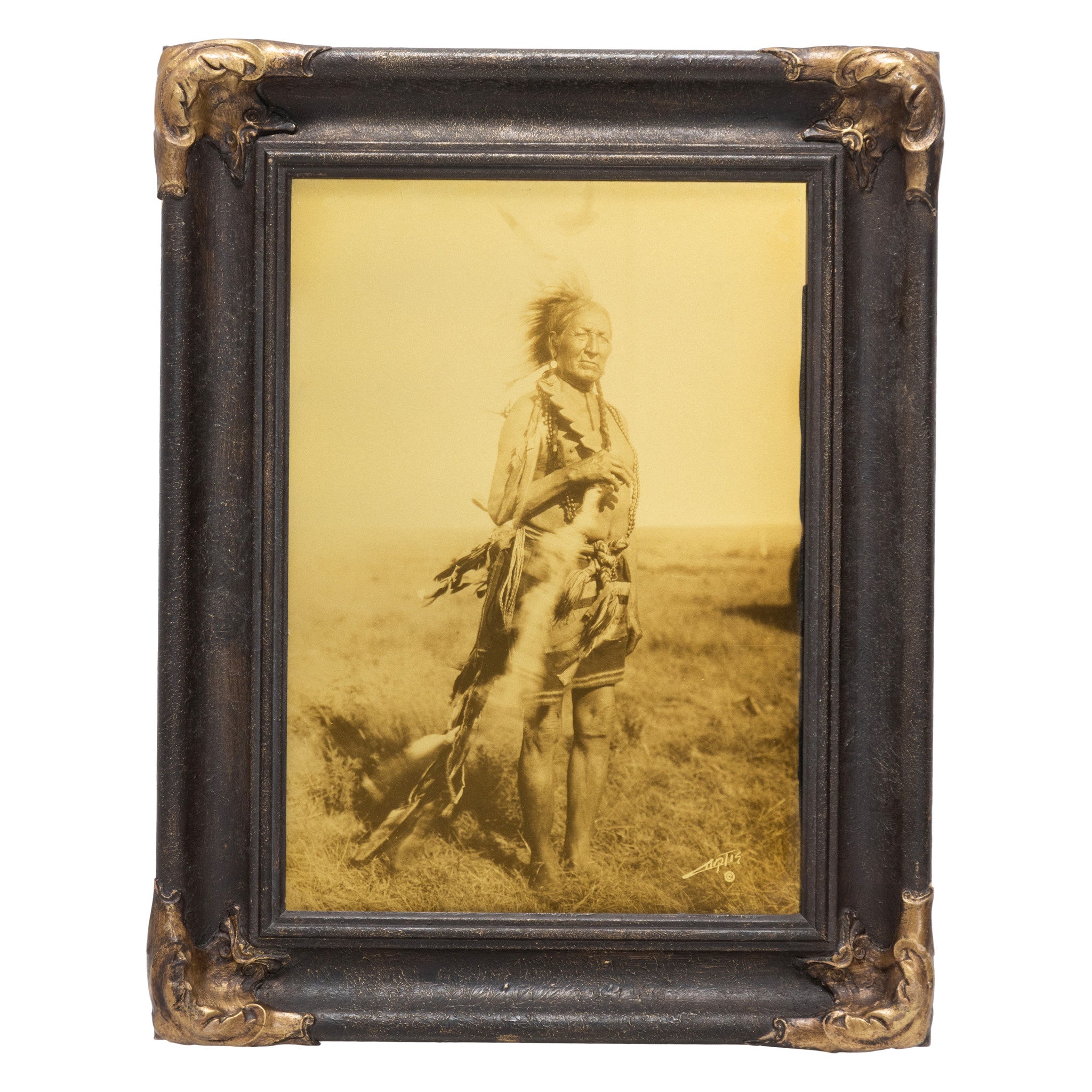 The Old Warrior - Arapaho by Edward Curtis, Fine Art, Photography, Limited