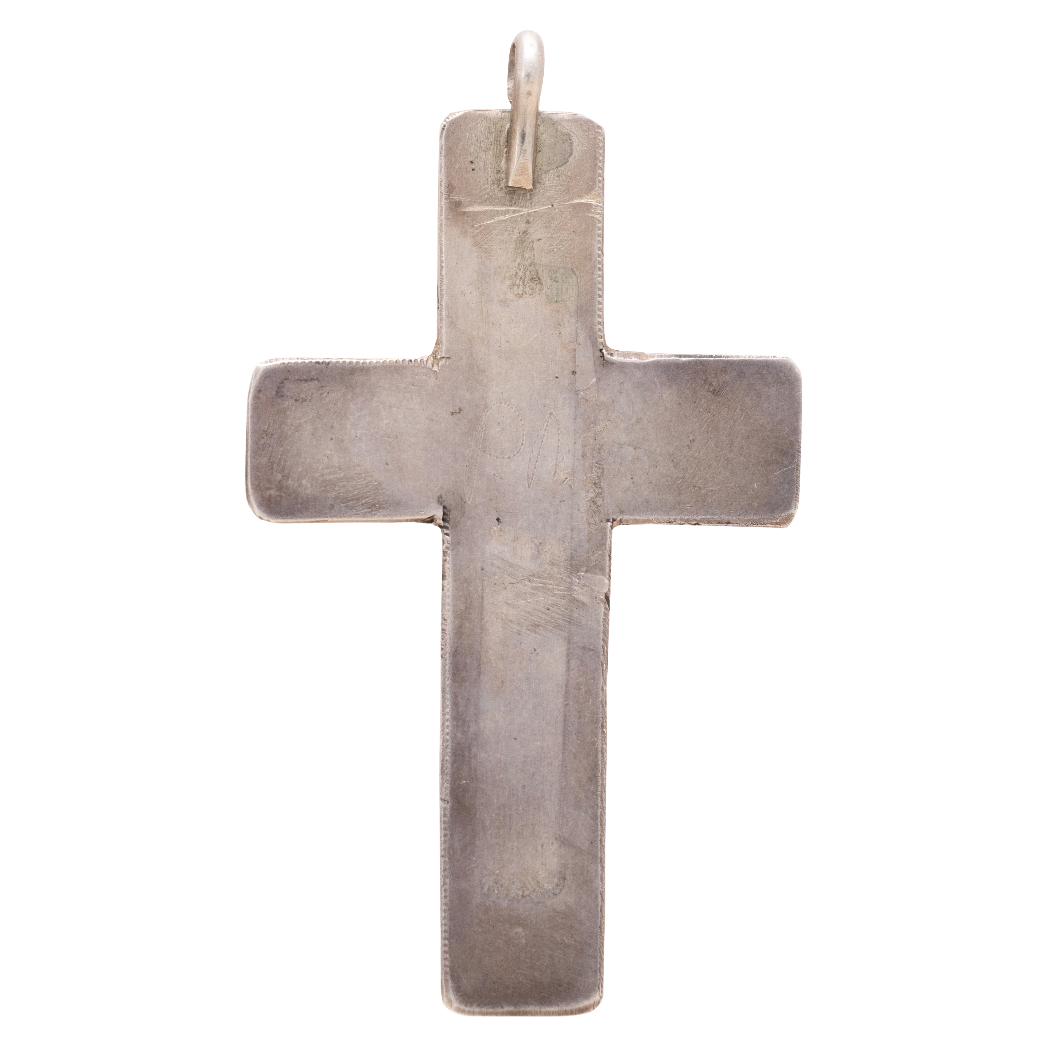 Navajo Turquoise Cross Pendant