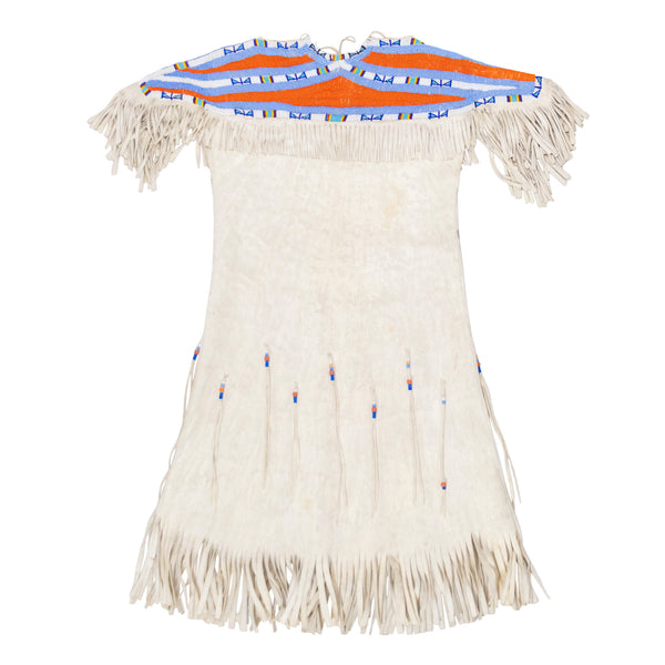Plateau Brain Tanned Dress, Native, Garment, Dress