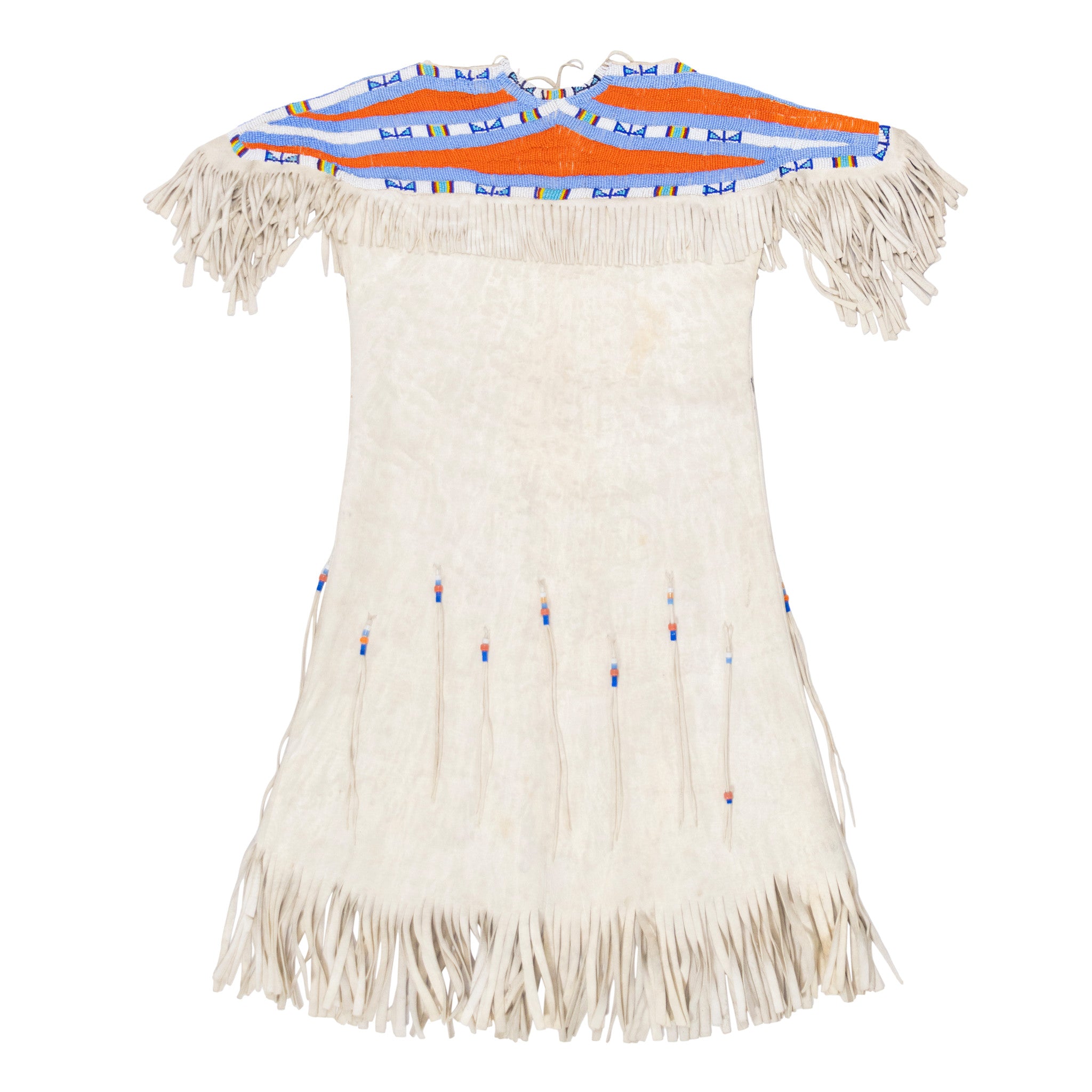 Plateau Brain Tanned Dress, Native, Garment, Dress