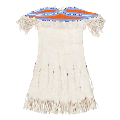Plateau Brain Tanned Dress, Native, Garment, Dress