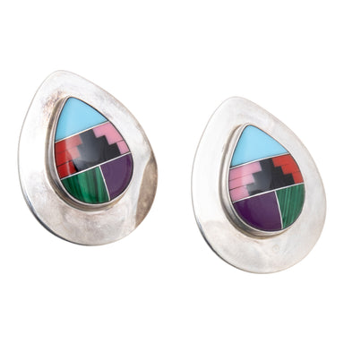Zuni Earrings, Jewelry, Earrings, Native