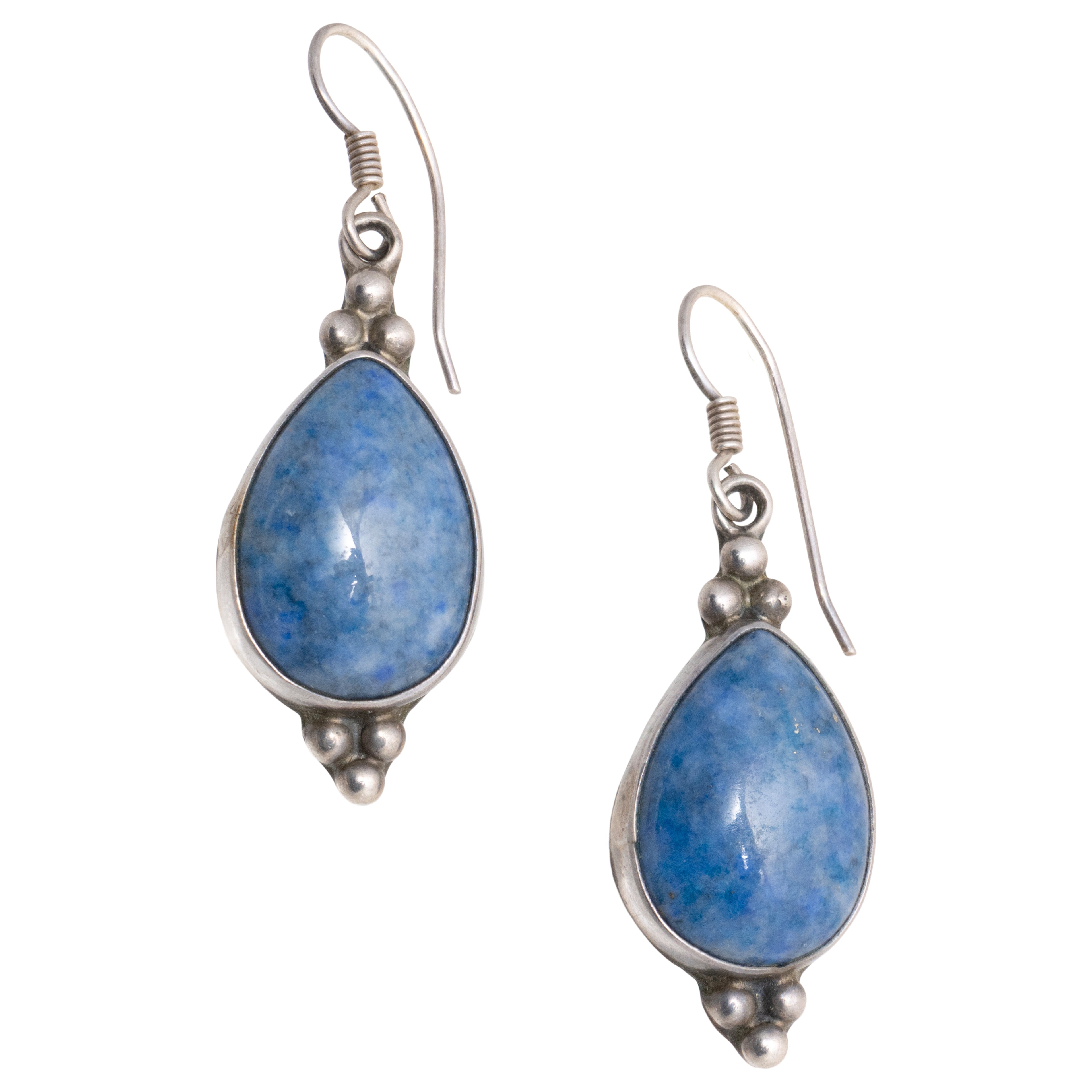 Navajo Blue Jean Lapis Earrings, Jewelry, Earrings, Native