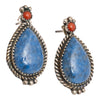 Navajo Blue Jean Lapis Earrings, Jewelry, Earrings, Native