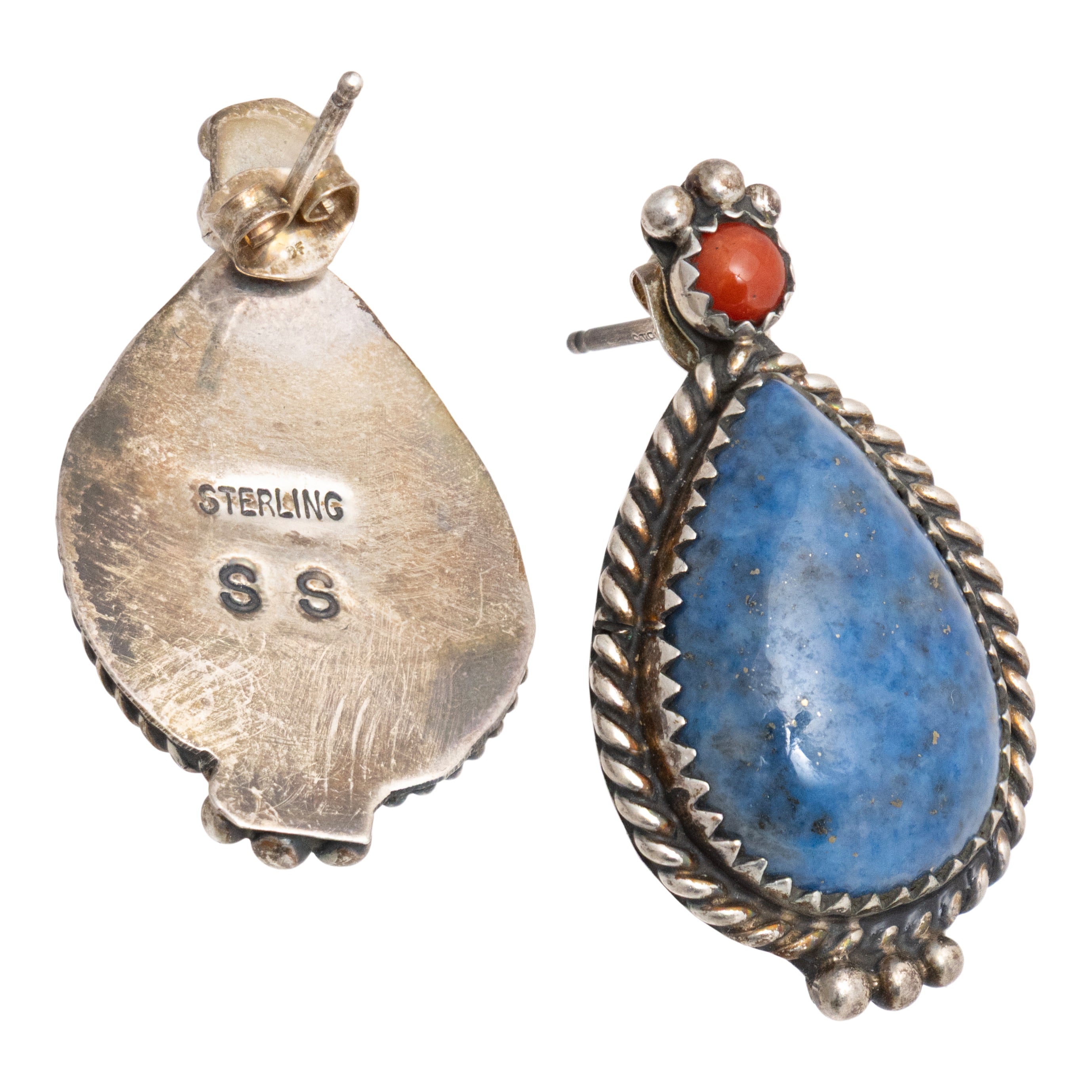 Navajo Blue Jean Lapis Earrings