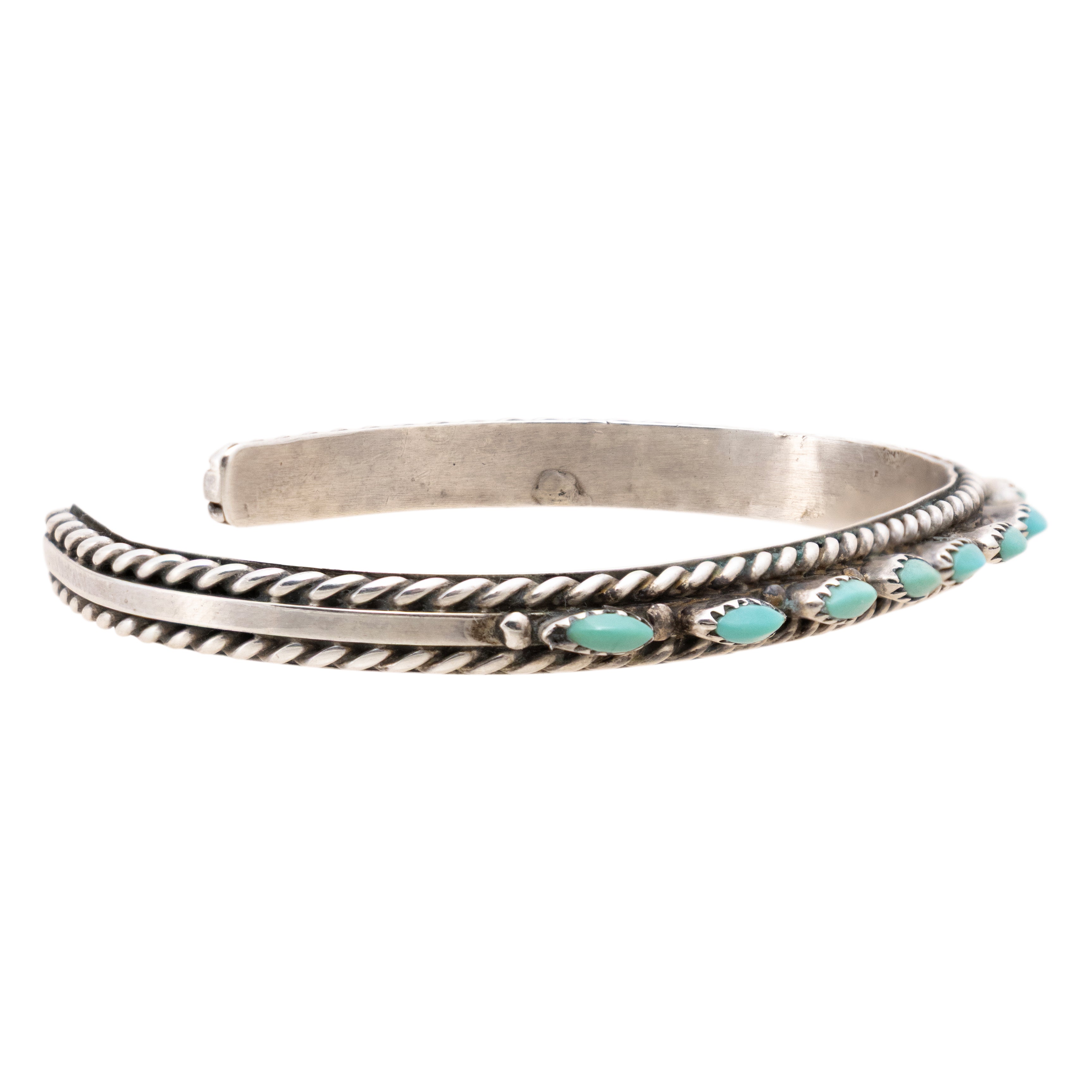 Southwest Needlepoint Turquoise Bracelet