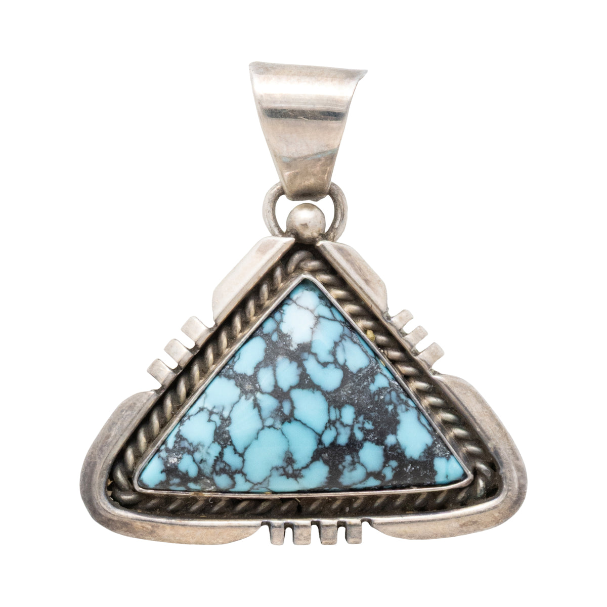 限定販売　Red Cloud作　ターコイズ　NAVAJO シルバー925 Navajo Turquoise Pendant — Cisco's Gallery