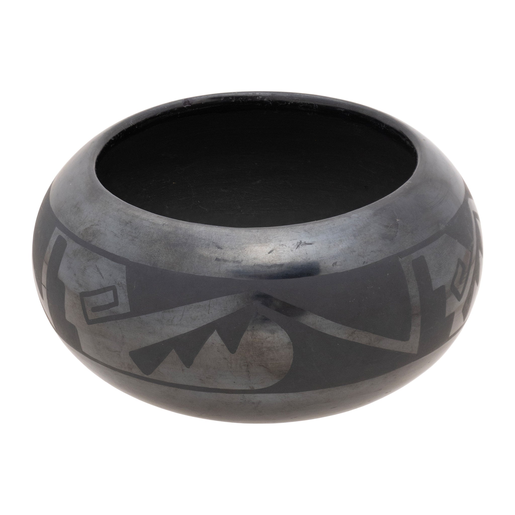 Marie and Julian Martinez Black Ware Pottery Jar, Native, Pottery, Historic