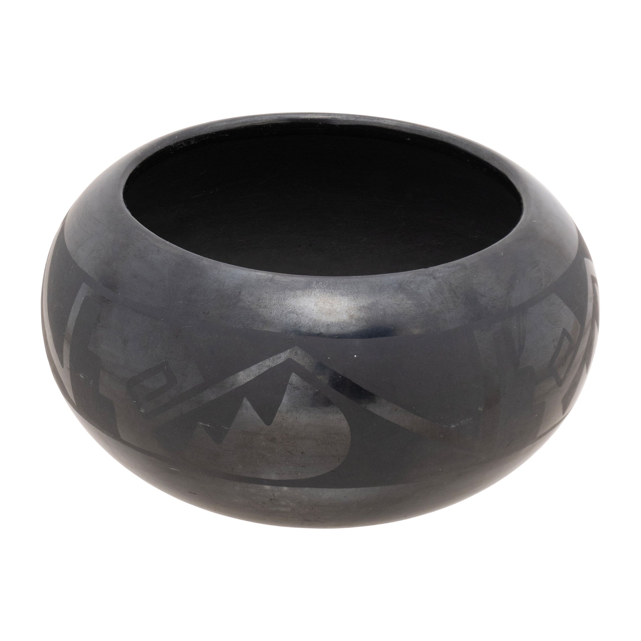 Marie and Julian Martinez Black Ware Pottery Jar