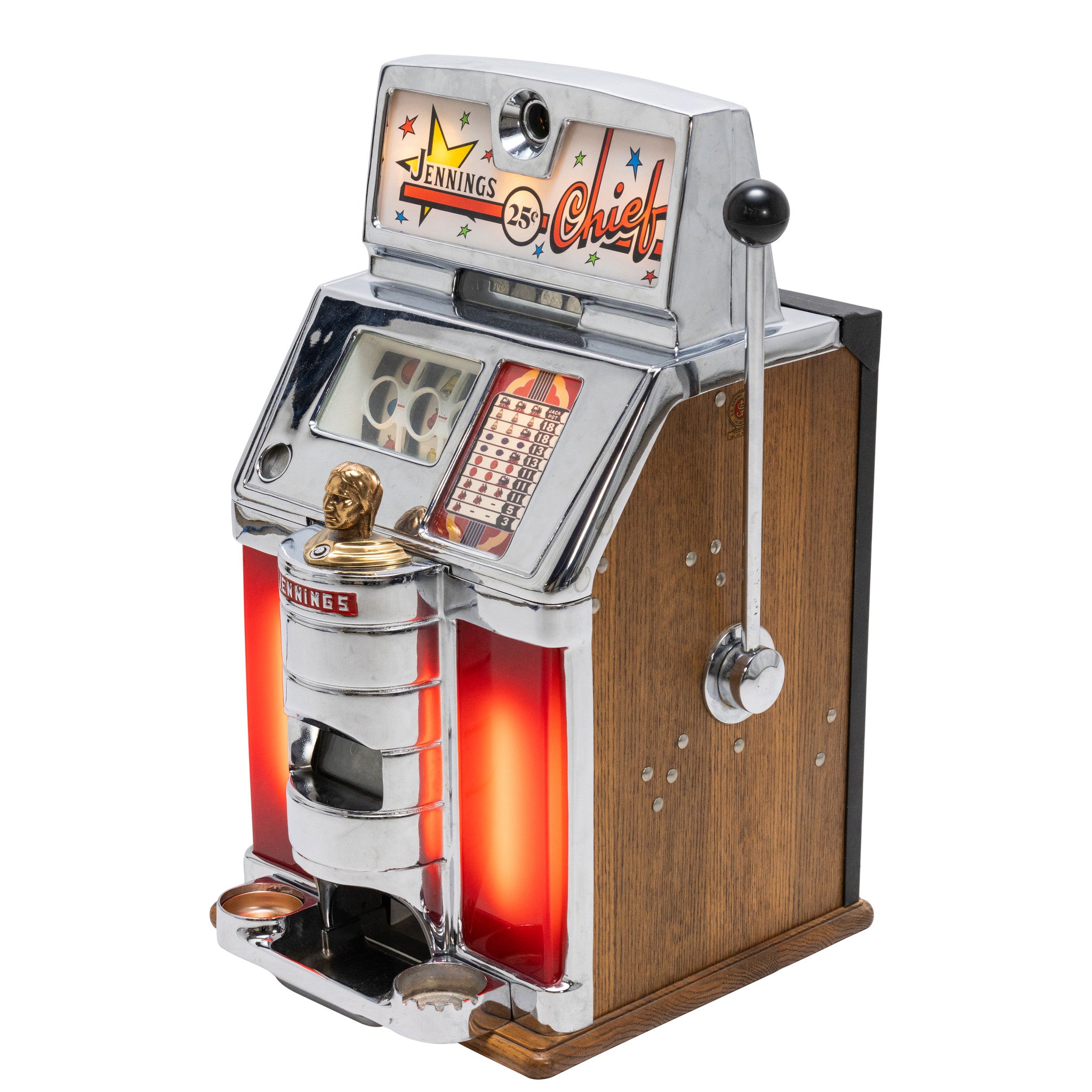 Jenings 25 Cent Chief Slot Machine