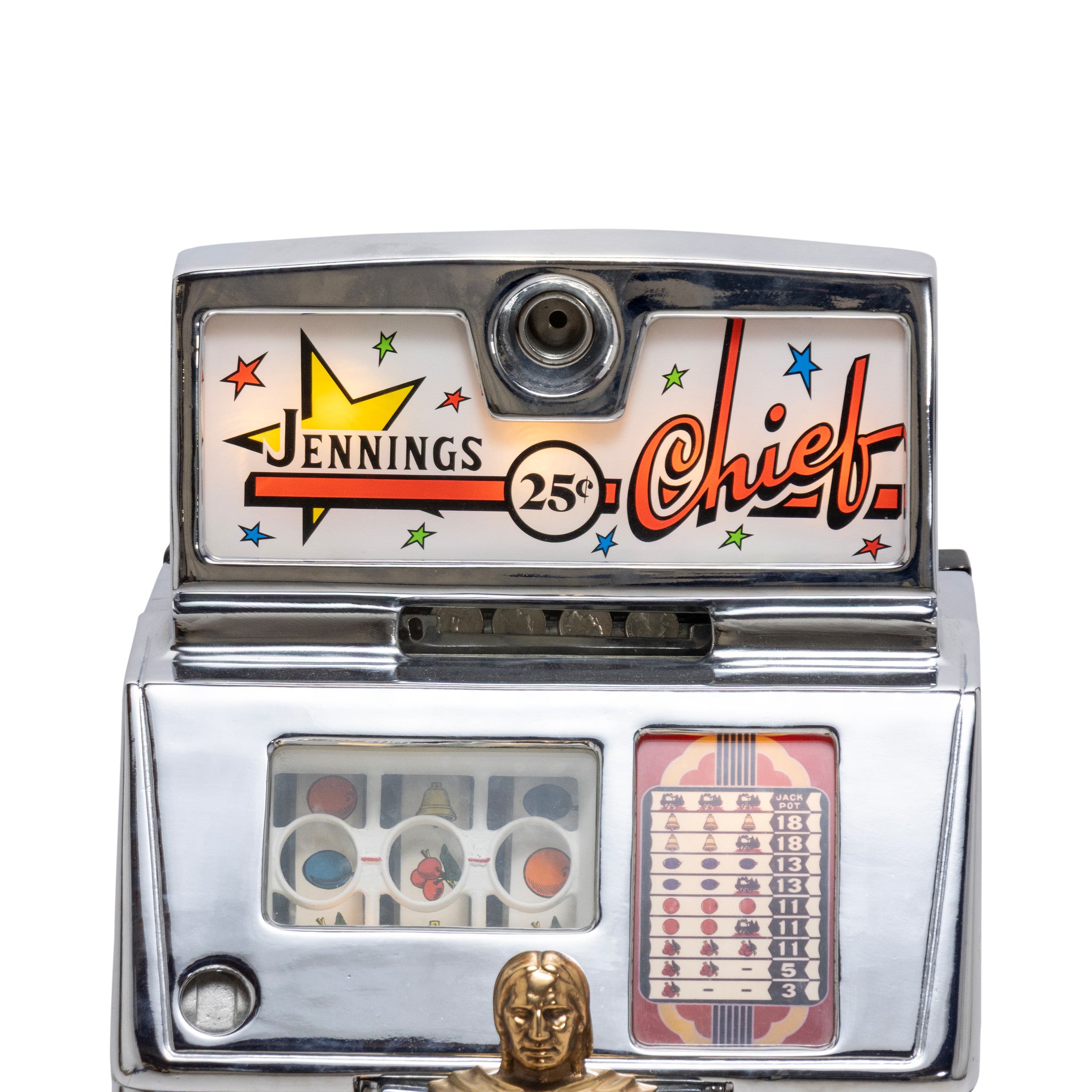 Jenings 25 Cent Chief Slot Machine