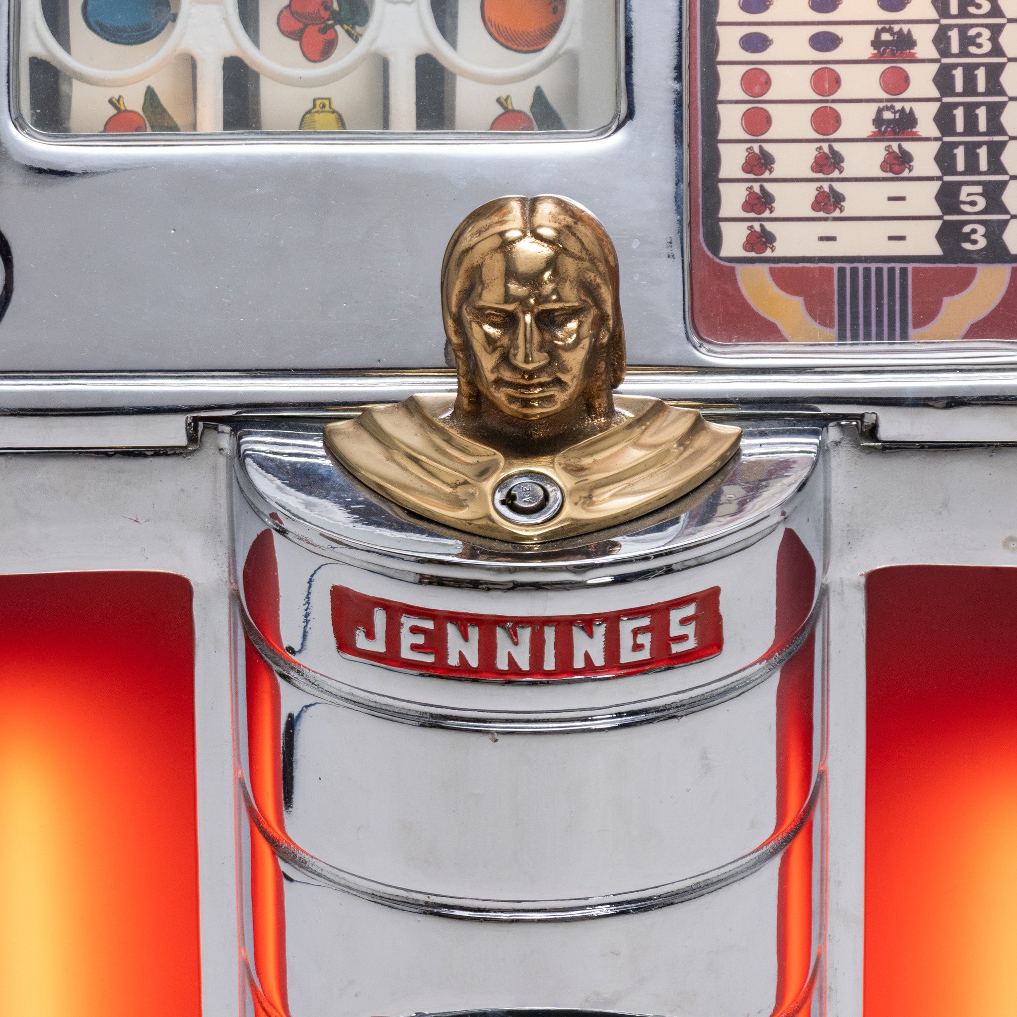 Jenings 25 Cent Chief Slot Machine