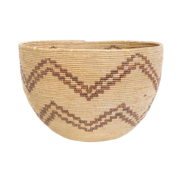 Washoe Basketry Cooking Bowl, Native, Basketry, Vertical