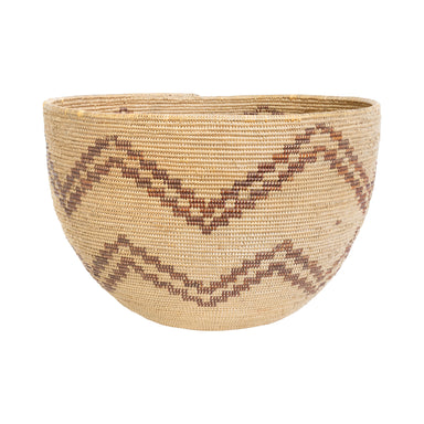 Washoe Basketry Cooking Bowl, Native, Basketry, Vertical